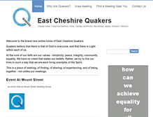 Tablet Screenshot of eastcheshirequakers.org.uk